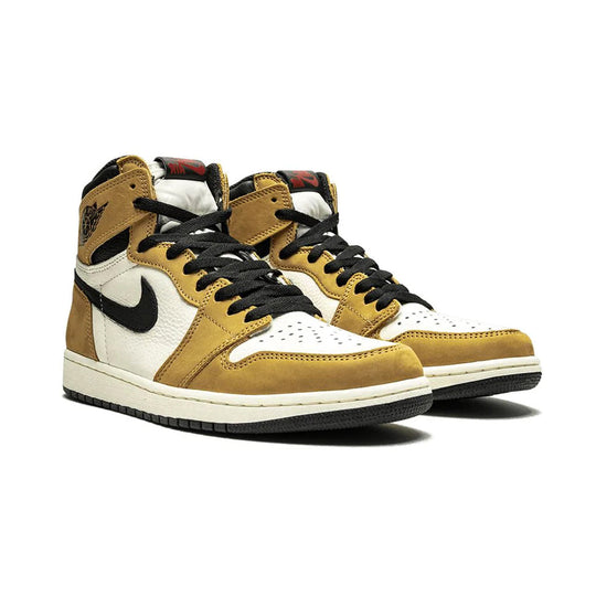Nike Air Jordan 1 High Rookie of the Year Brun Vit Svart Sneakers Herr