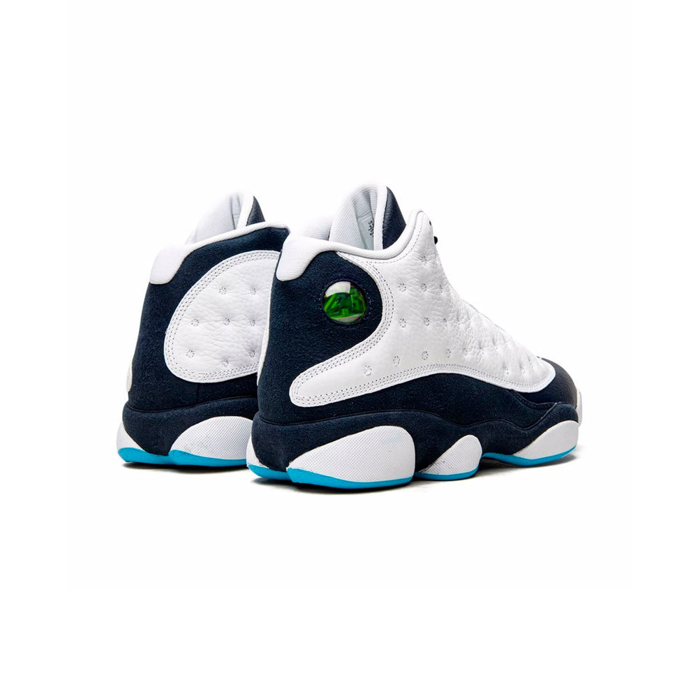 Nike Air Jordan 13 Retro Obsidian Vit Marinblå Turkos Sneakers Herr