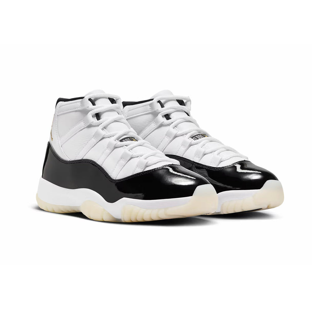 Nike Air Jordan 11 Gratitude Svart Vit Guld Sneakers Herr