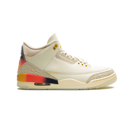 Nike Air Jordan 3 J Balvin Sunset Beige Gul Röd Sneakers Herr