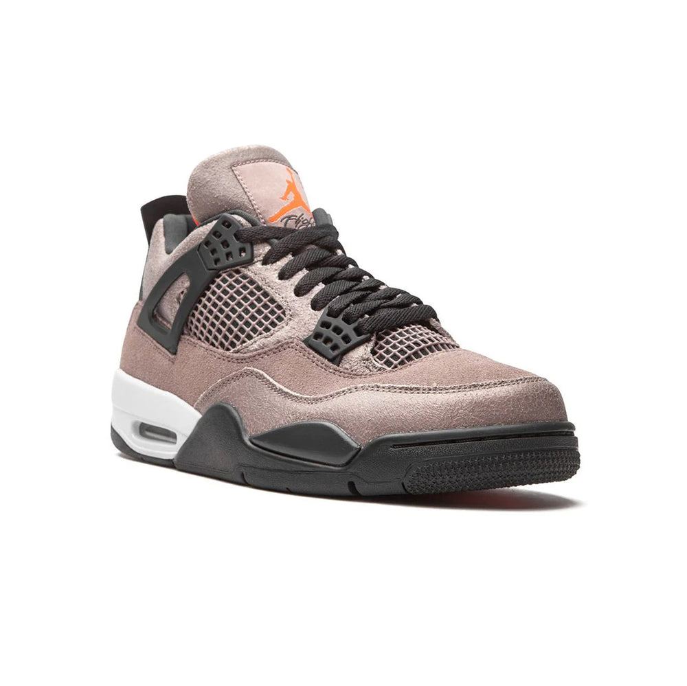 Nike Air Jordan 4 Taupe Haze Brun Svart Vit Orange Sneakers Herr