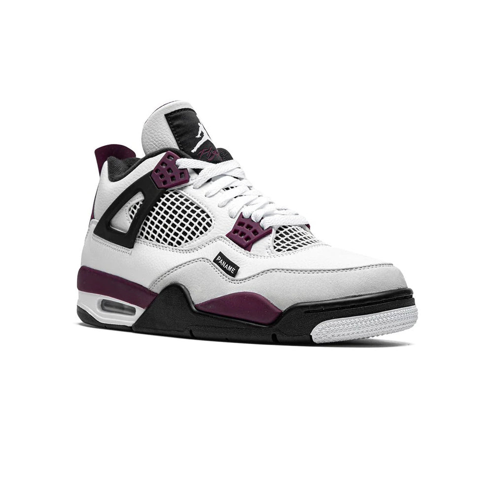 Nike Air Jordan 4 PSG Vit Svart Vinröd Sneakers Herr