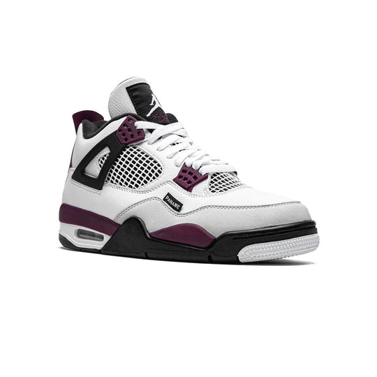 Nike Air Jordan 4 PSG Vit Svart Vinröd Sneakers Herr