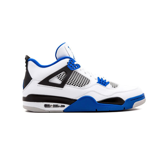 Nike Air Jordan 4 Motorsport Vit Svart Blå Sneakers Herr