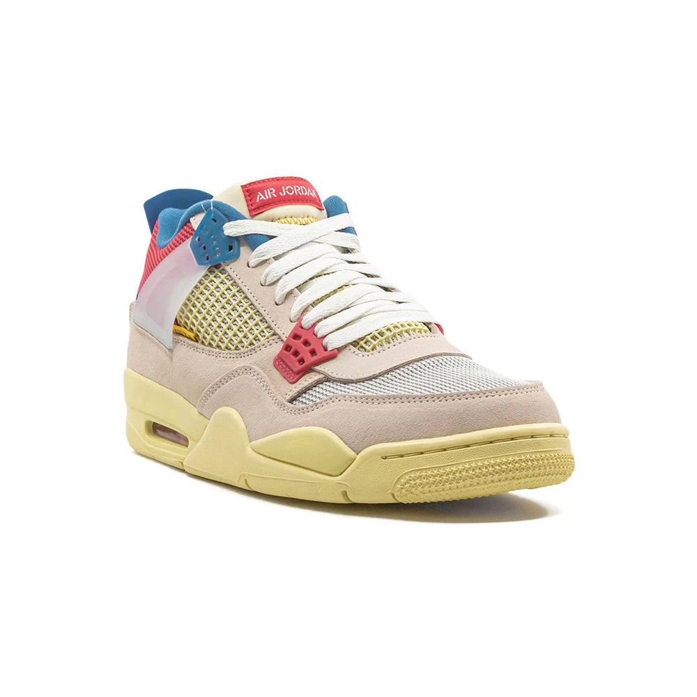 Nike Air Jordan 4 Guava Ice Rosa Gul Blå Beige Sneakers Herr