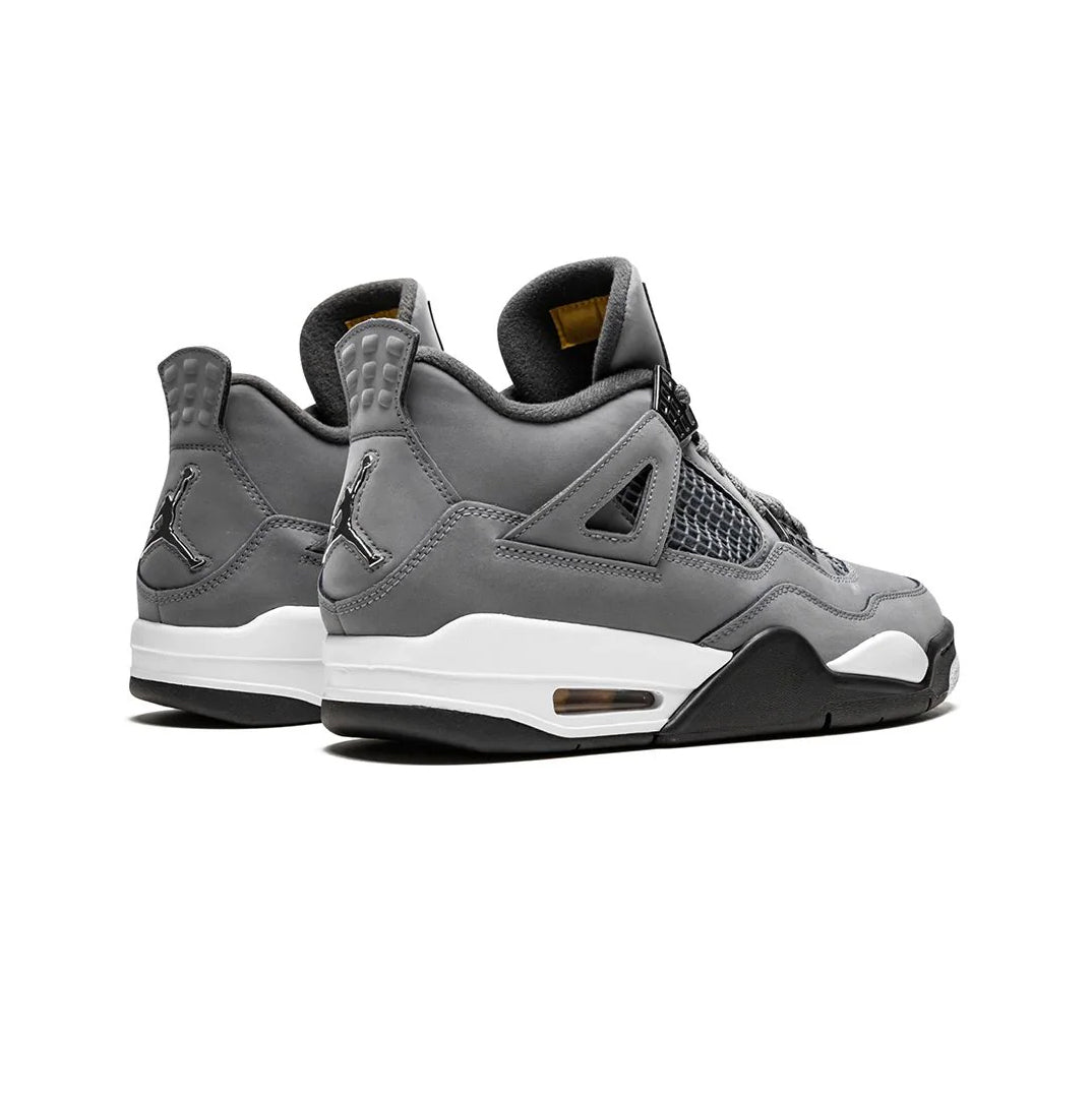 Nike Air Jordan 4 Cool Grey Grå Svart Vit Gul Sneakers Herr