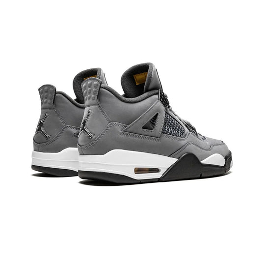 Nike Air Jordan 4 Cool Grey Grå Svart Vit Gul Sneakers Herr