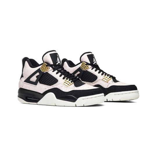 Nike Air Jordan 4 Splatter Pack Pink Black Gold White Sneakers Men