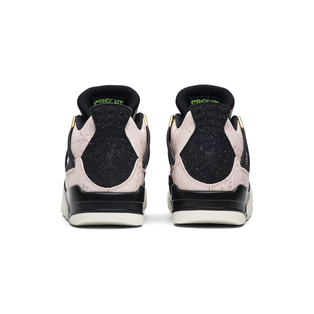 Nike Air Jordan 4 Splatter Pack Pink Black Gold White Sneakers Men