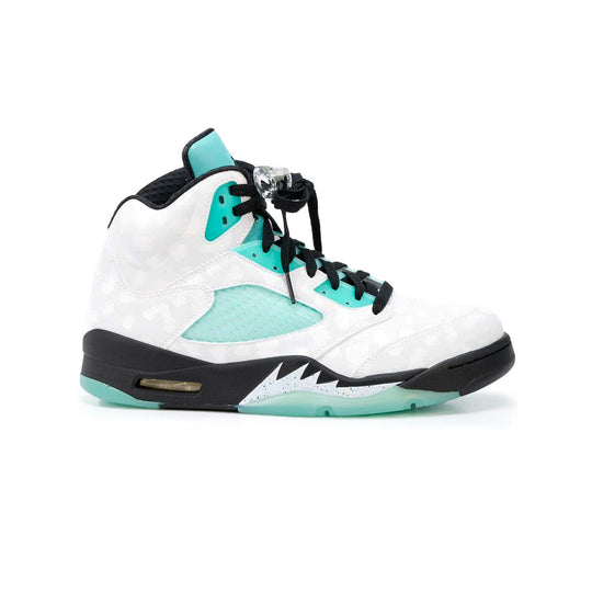 Nike Air Jordan 5 Island Green Vit Turkos Svart Sneakers Herr