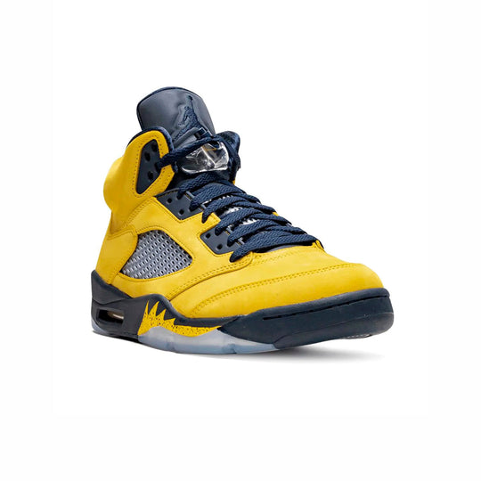Nike Air Jordan 5 Retro SE Michigan Gul Marinblå Sneakers Herr