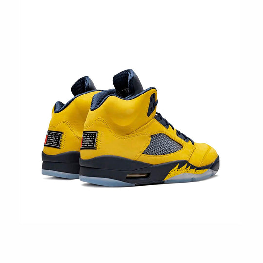 Nike Air Jordan 5 Retro SE Michigan Gul Marinblå Sneakers Herr
