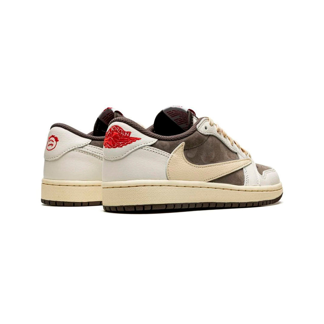 Nike Air Jordan 1 Low Travis Scott Reverse Mocha Brun Beige Sneakers Herr