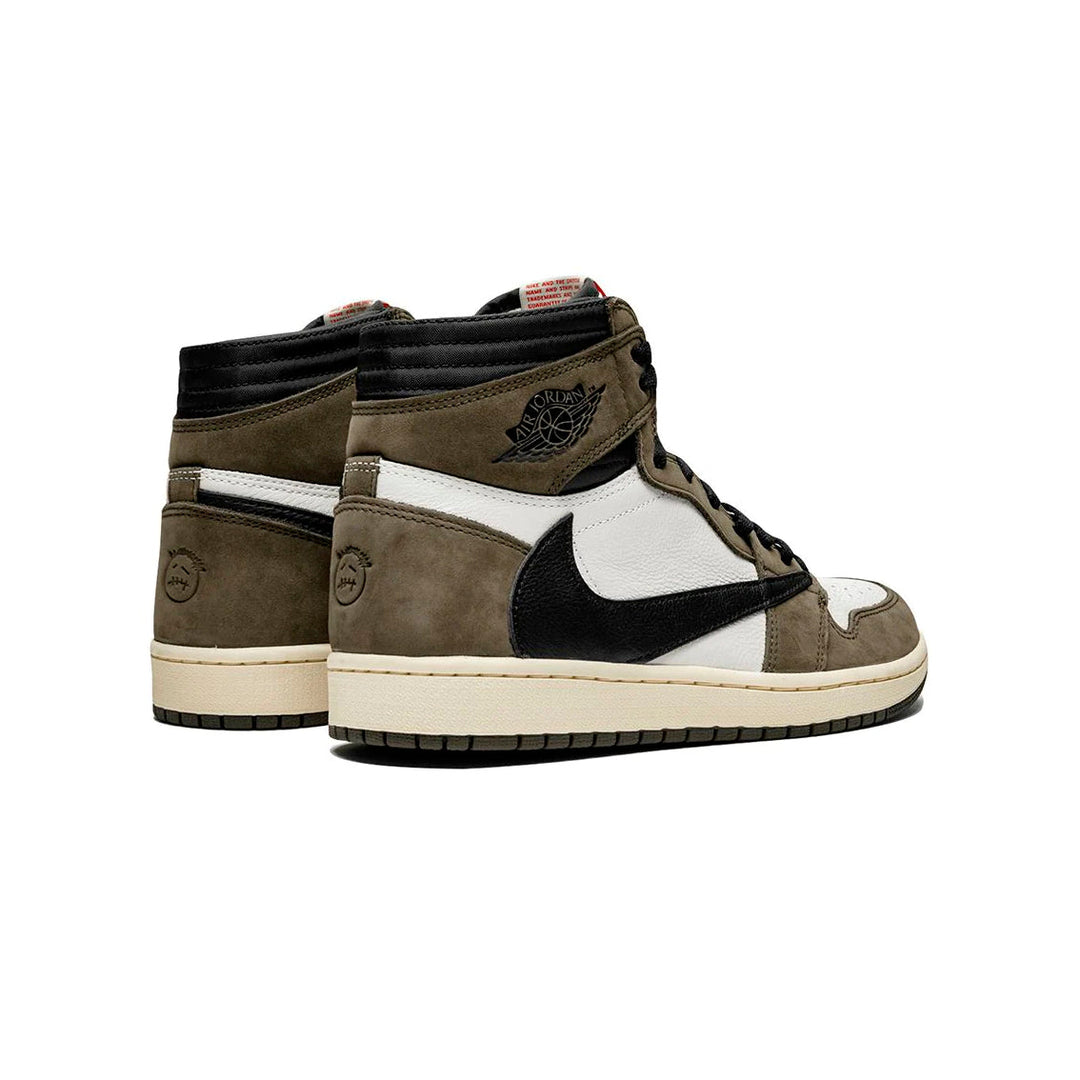 Nike Air Jordan 1 High Travis Scott Mocha Brun Vit Svart Sneakers Herr
