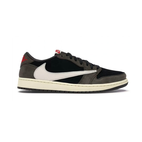 Nike Air Jordan 1 Low Travis Scott Dark Mocha Svart Brun Vit Herr