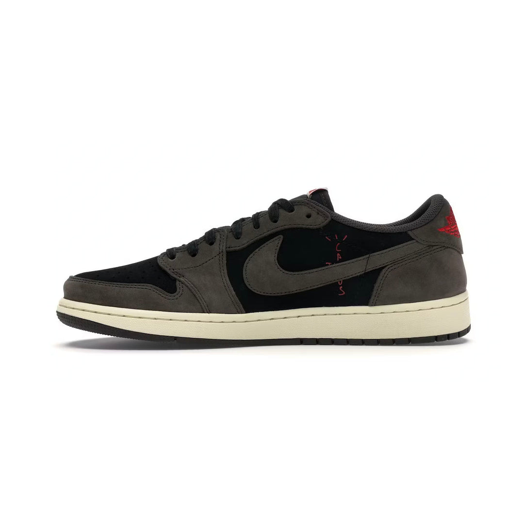 Nike Air Jordan 1 Low Travis Scott Dark Mocha Svart Brun Vit Herr