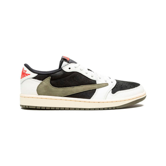 Nike Air Jordan 1 Low Travis Scott Reverse Olive Svart Vit Oliv Herr