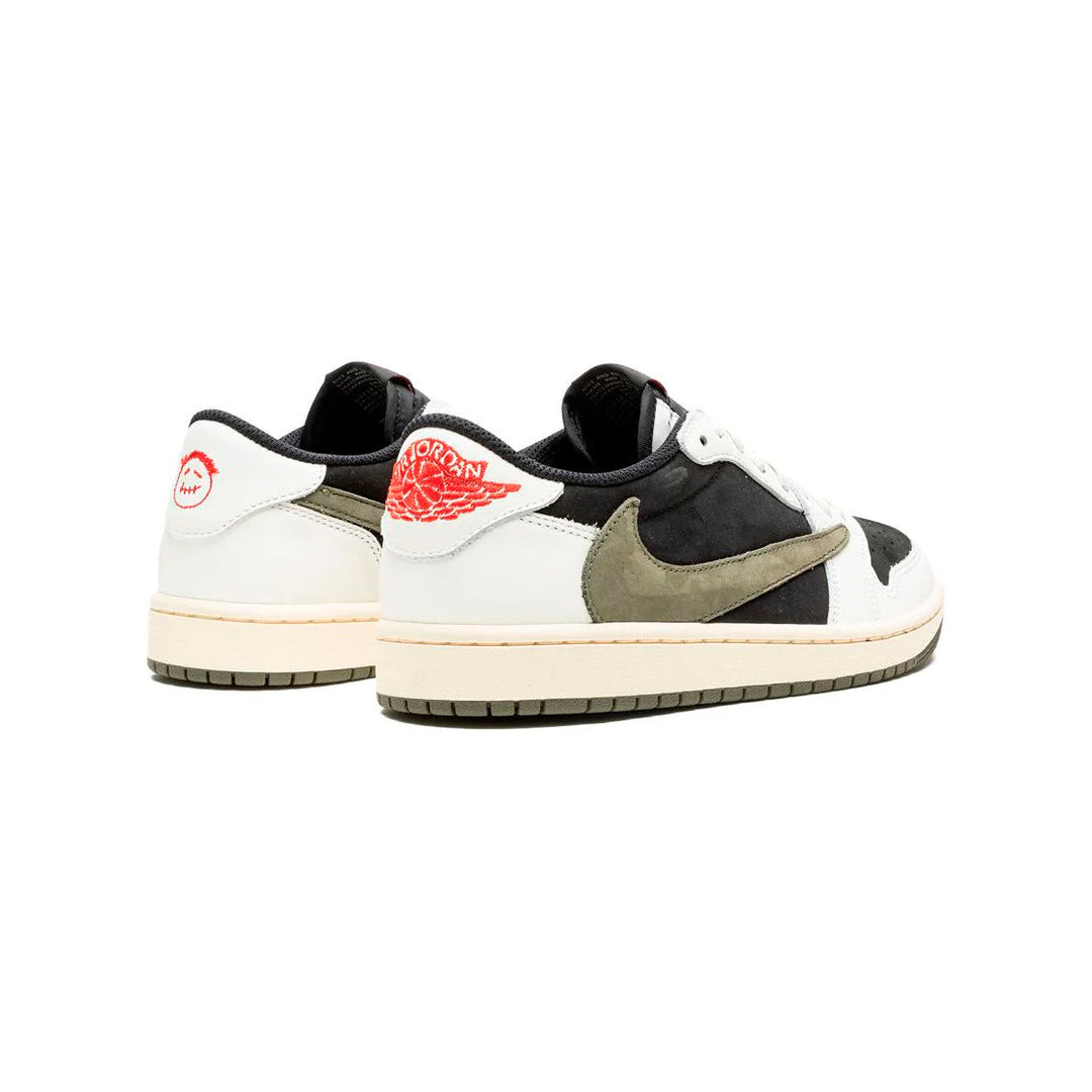 Nike Air Jordan 1 Low Travis Scott Reverse Olive Svart Vit Oliv Herr