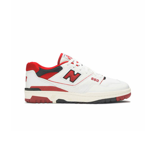 New Balance 550 x Aimé Leon Dore Herr Sneakers Vita och Röda Retro Basketstil