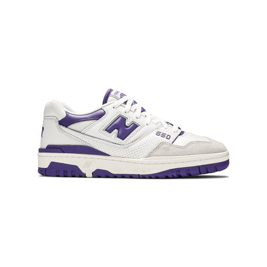 New Balance 550 Herr Sneakers Vit och Lila Retro Sportstil