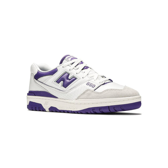 New Balance 550 Herr Sneakers Vit och Lila Retro Sportstil