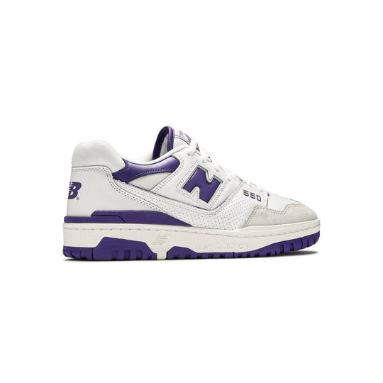 New Balance 550 Herr Sneakers Vit och Lila Retro Sportstil