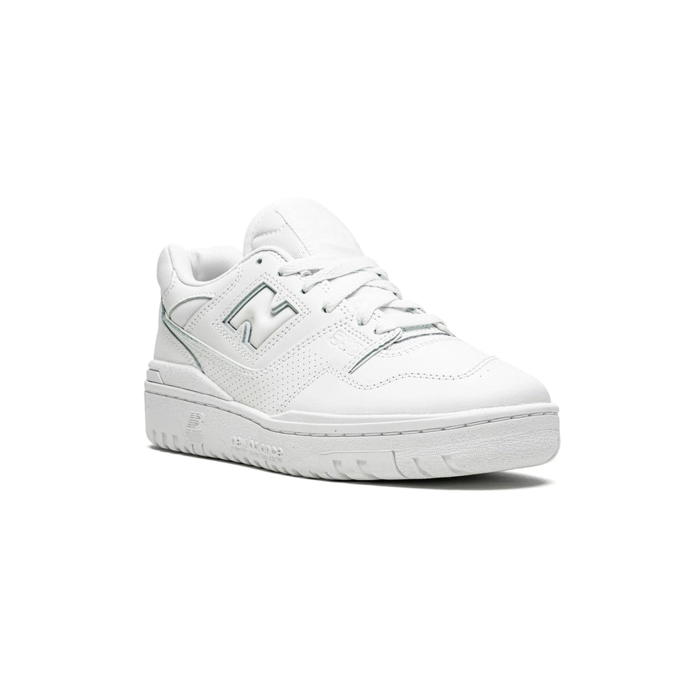 New Balance 550 Herr Sneakers Helt Vita i Skinn Retro Stil