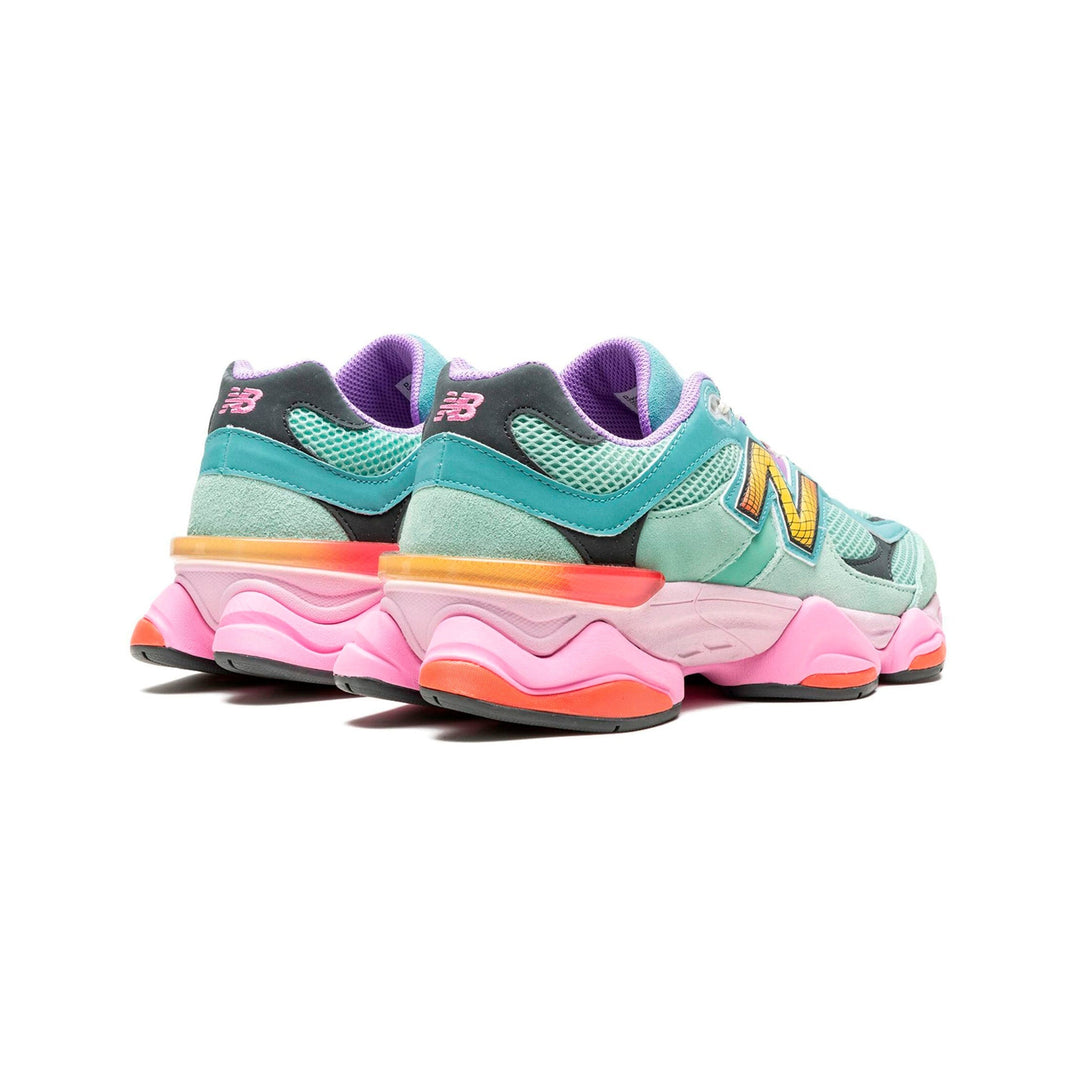 New Balance 9060 Grön Rosa Sneakers Dam Sage Leaf Neo Flame Stil